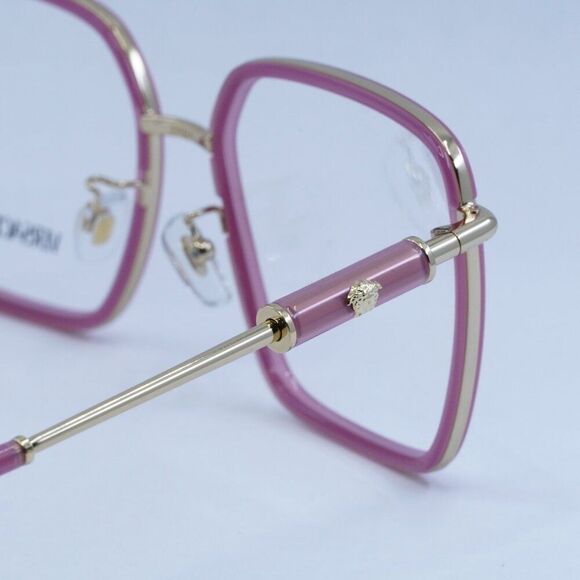 🕶️ New Versace VE1294D 1510 Eyeglasses - Opal Bordeaux/Gold Frame - Picture 4 of 11